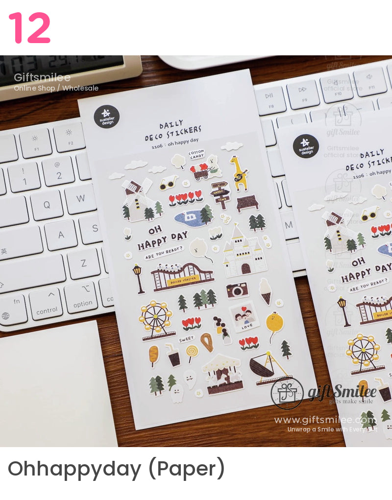 Epoxy Puffy Glossy 3D Sticker Sheet | KS-SA-4281