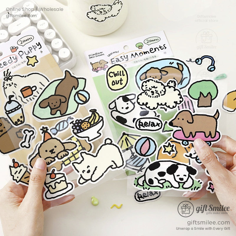 Synthetic Paper Die-Cut Matte Finish 2 Sheets Decorative Stickers | KS-SA-4285