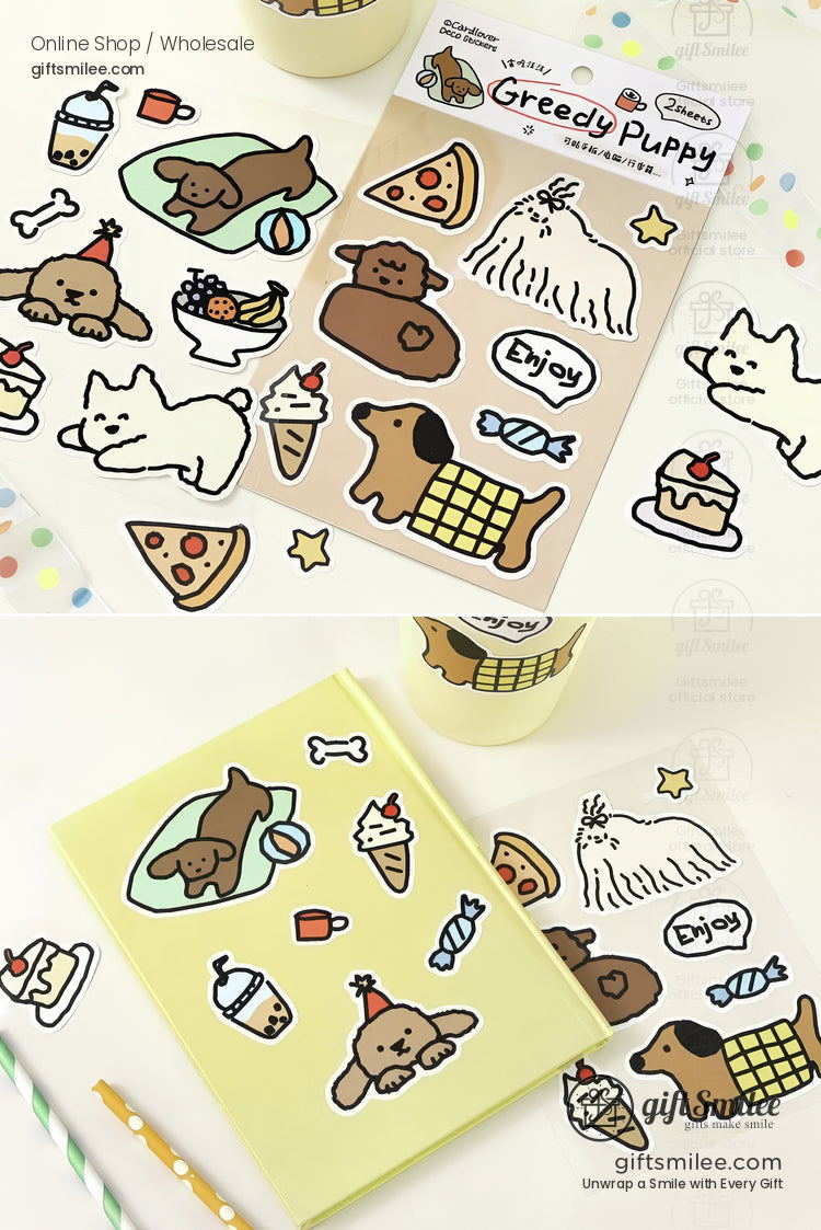 Synthetic Paper Die-Cut Matte Finish 2 Sheets Decorative Stickers | KS-SA-4285