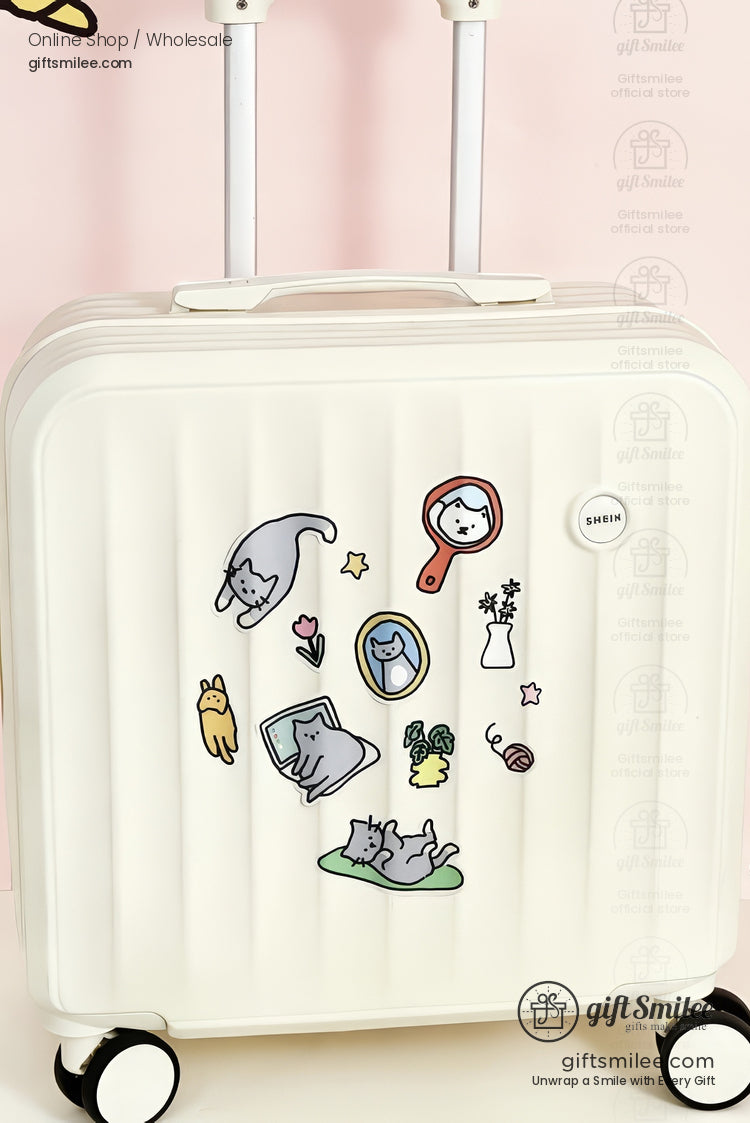 Synthetic Paper Die-Cut Matte Finish 2 Sheets Decorative Stickers | KS-SA-4285