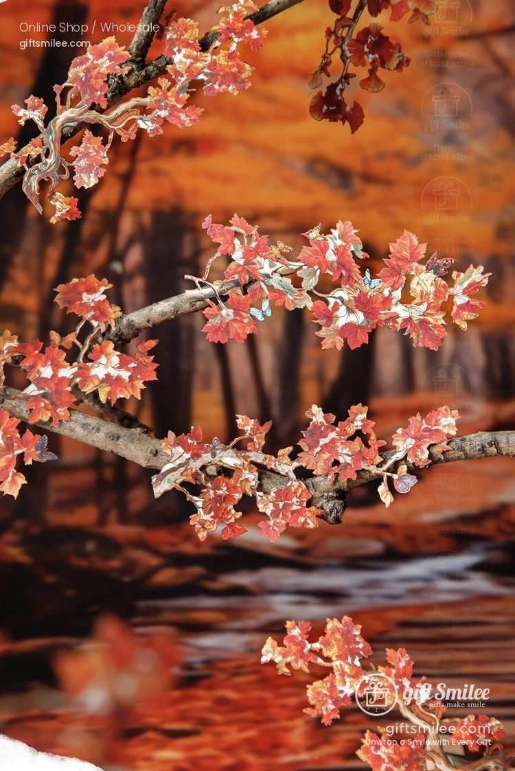 Vintage Four-Season Branch Die-Cut Decorative Stickers | KS-SA-4286