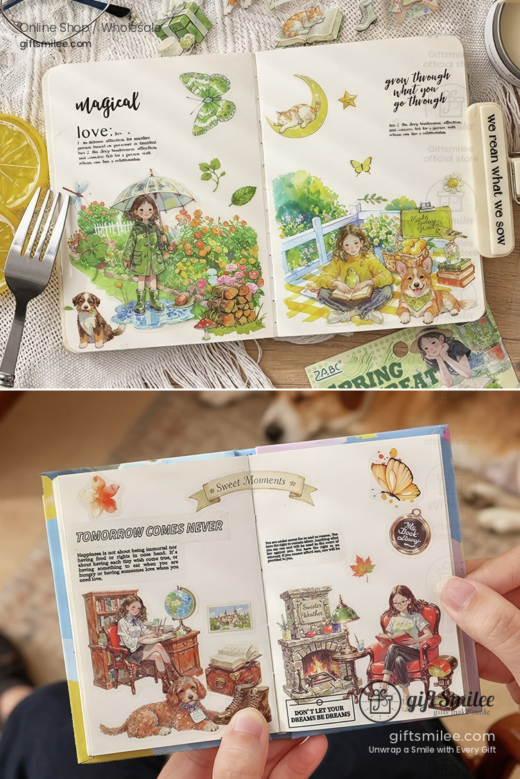 6 Theme Packs Waterproof Ink Decorative Planner Stickers | KS-SA-4313