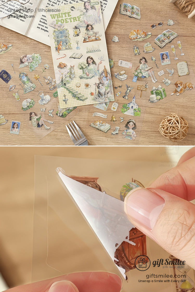 6 Theme Packs Waterproof Ink Decorative Planner Stickers | KS-SA-4313