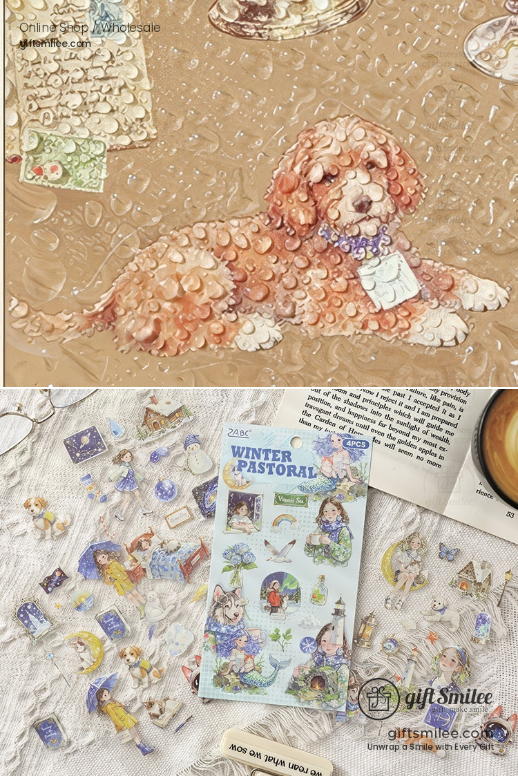 6 Theme Packs Waterproof Ink Decorative Planner Stickers | KS-SA-4313