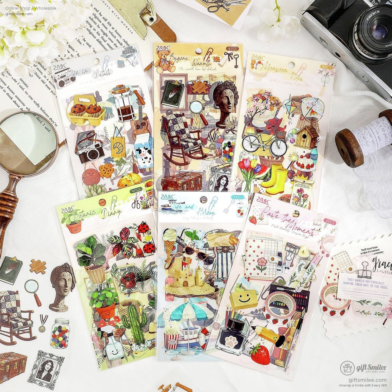 Matte Pet Die-Cut Decorative Sticker Set | KS-SA-4319