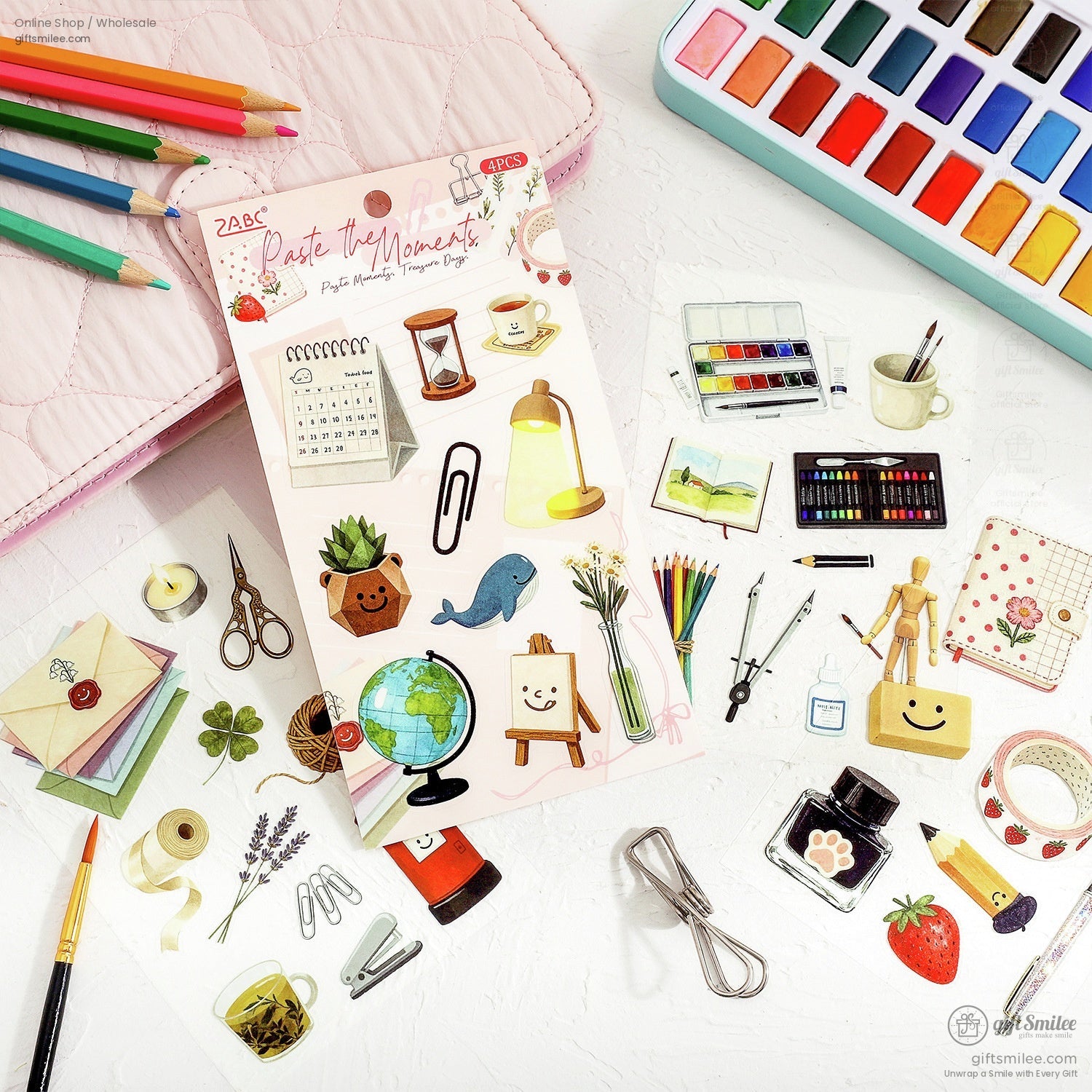 Matte Pet Die-Cut Decorative Sticker Set | KS-SA-4319