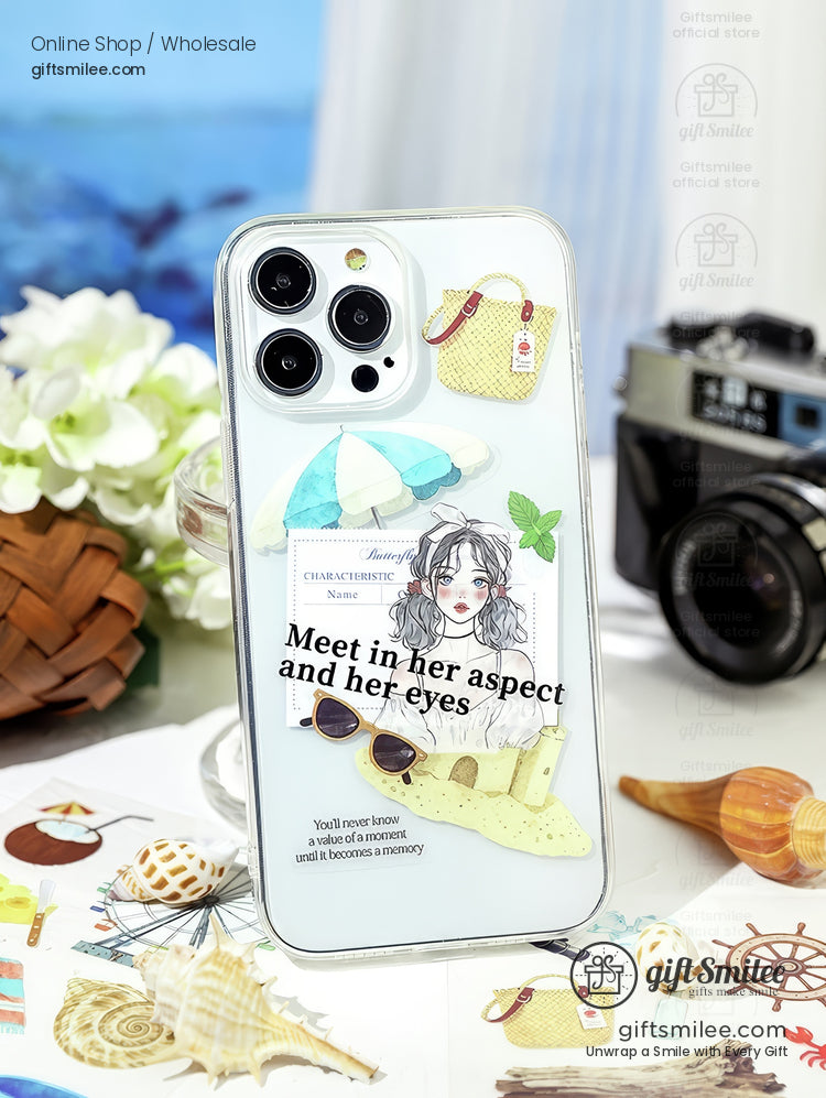 Matte Pet Die-Cut Decorative Sticker Set | KS-SA-4319