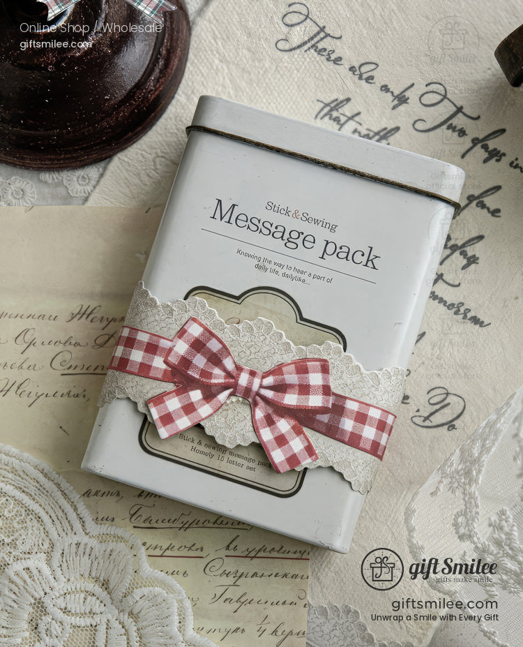 Textured Ribbon Bow Die‑Cut Decorative Sticker Set | KS-SA-4335