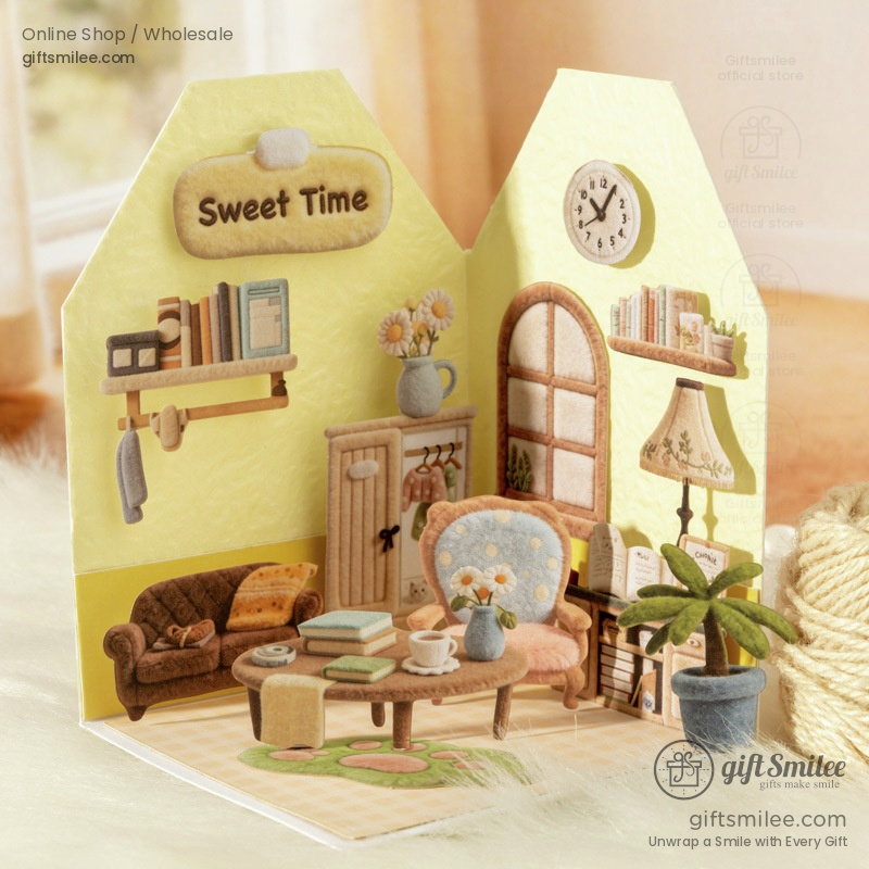 3D Flocked Puffy Hard Cardstock Die-Cut Decorative Sticker Pack | KS-SA-4382