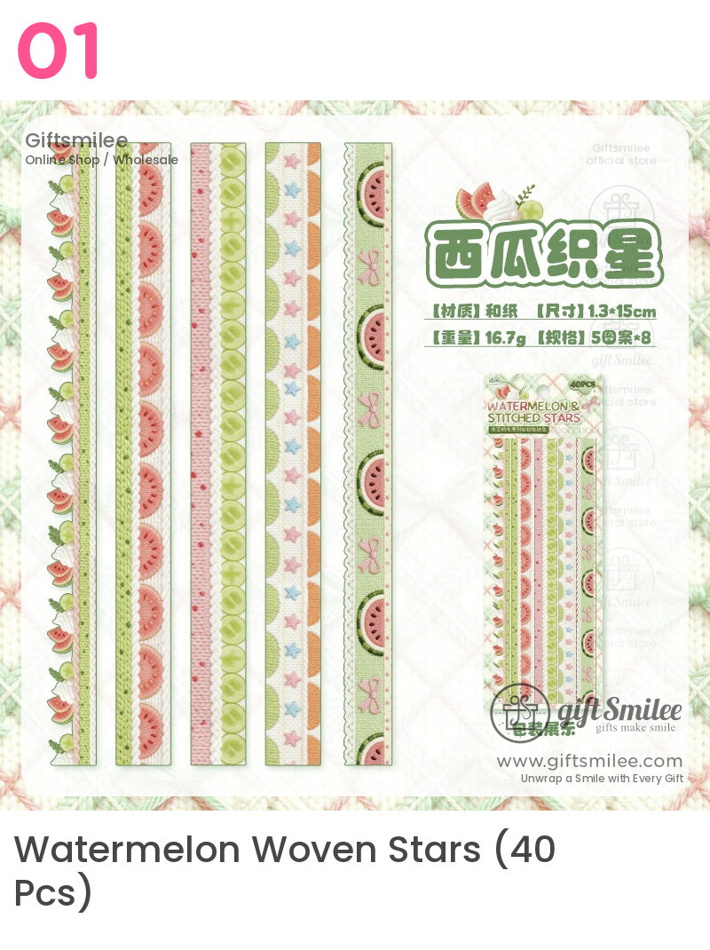 Knit Berry Lace Border 40Pcs Sticker Pack | KS-SA-4426