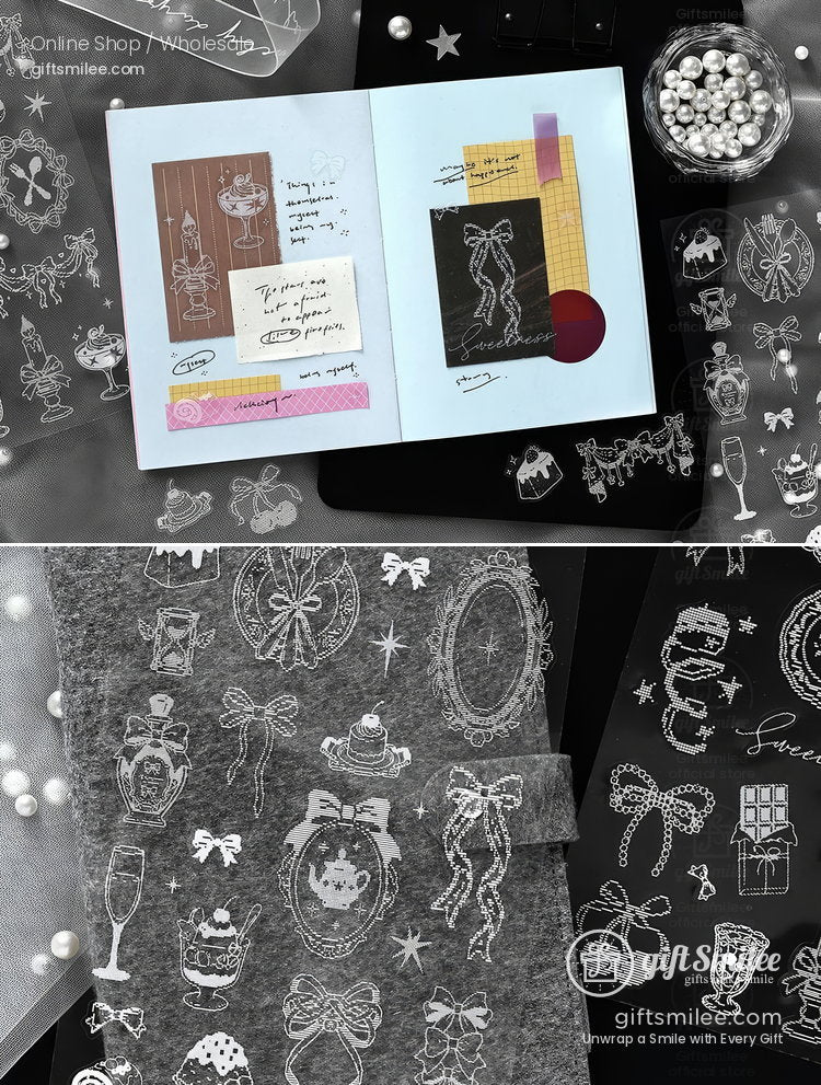 Pre-Cut Transparent Pet Fairy Tale Motifs Decorative Stickers | KS-SA-4427