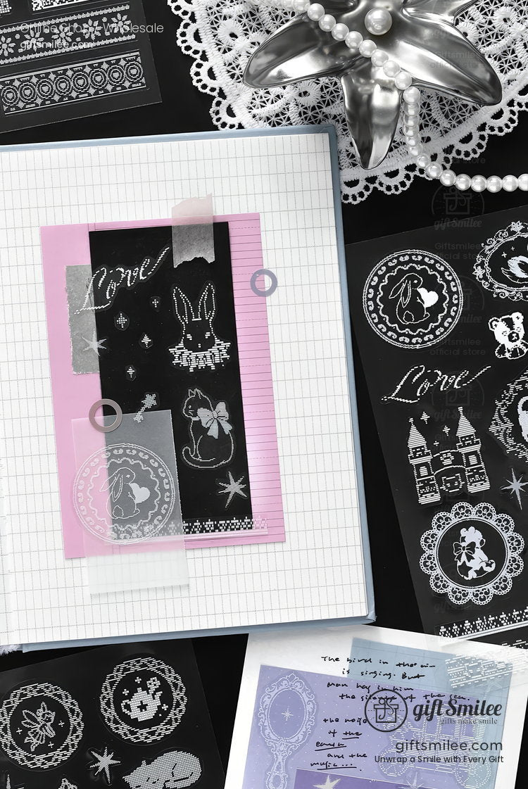 Pre-Cut Transparent Pet Fairy Tale Motifs Decorative Stickers | KS-SA-4427