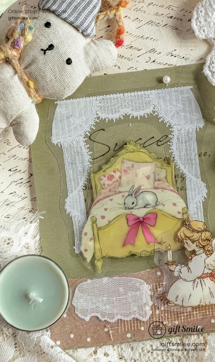 Dual-Material Vintage Fairy Tale Aesthetic Decorative Sticker Pack | KS-SA-4430