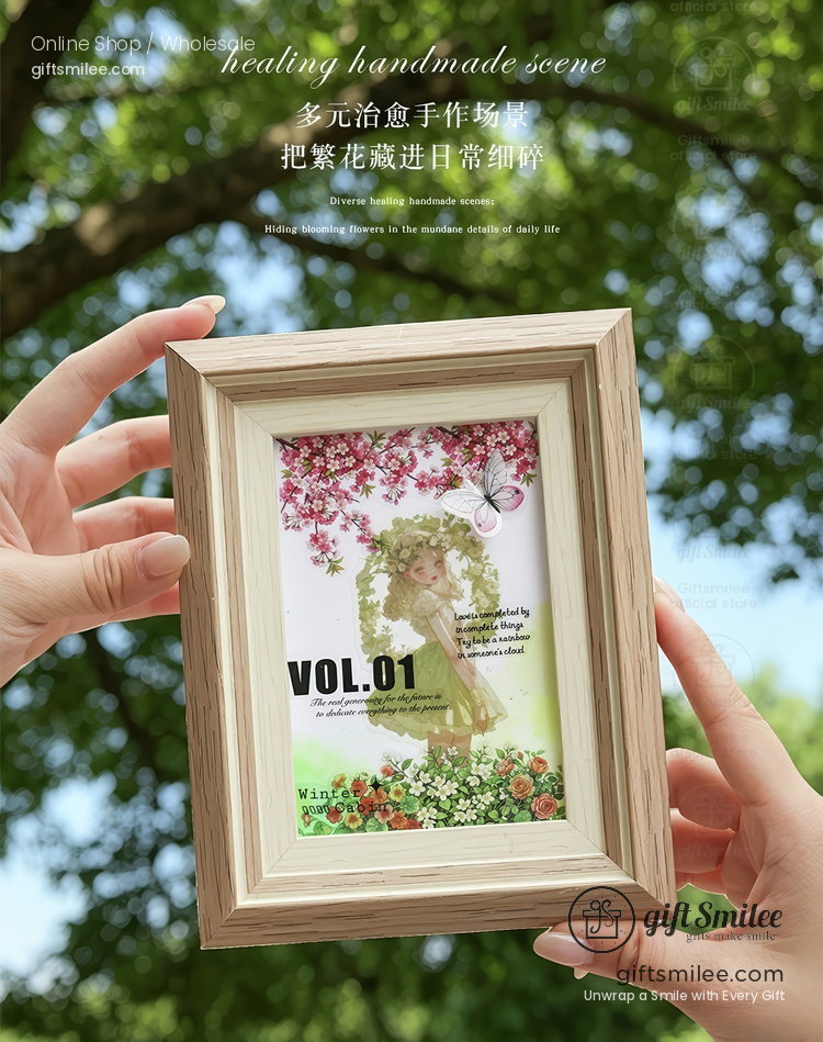 Transparent Pet Waterproof Floral Landscape Sticker Pack | KS-SA-4433