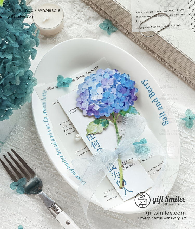 Writable Hard Card Floral Illustration 10Pcs Sticker Pack | KS-SA-4436