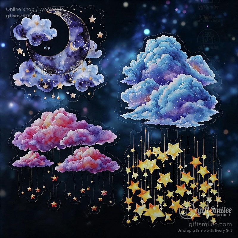 Clouds And Stars Sticker Pack | KS-SA-4440