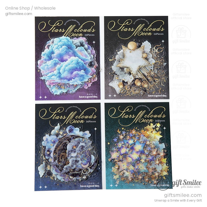 Clouds And Stars Sticker Pack | KS-SA-4440
