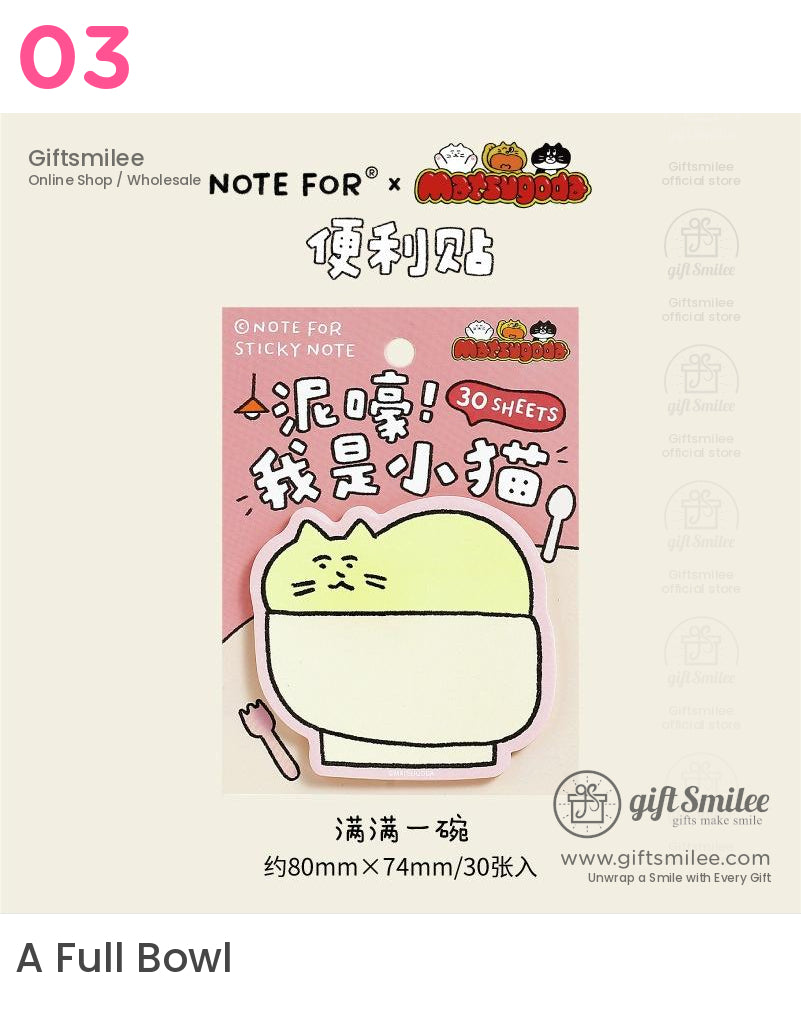 Kawaii Cartoon Cat Post-It Notes | note pads