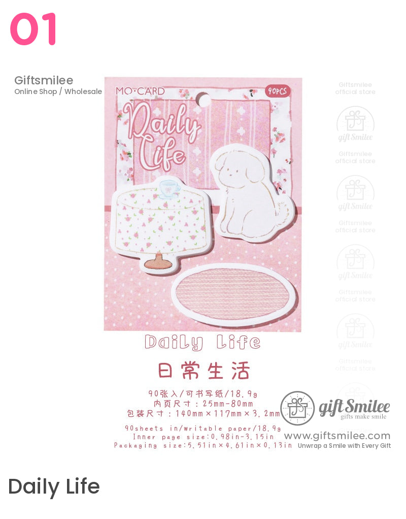 Cute Diary Cats And Dogs Multi-Style Sticky Notes | KS-SN-026