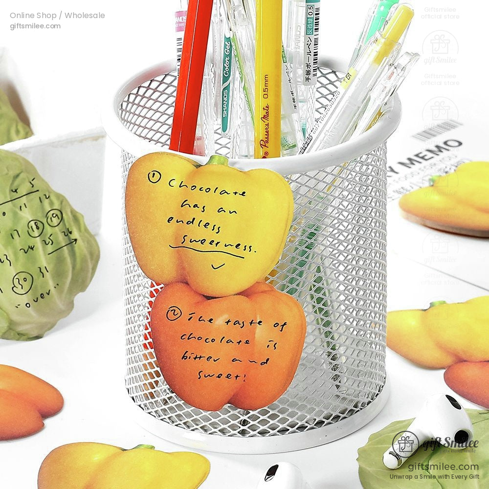 Photoreal Food Print Repositionable Adhesive 30 Sheets Sticky Notes | KS-SN-041