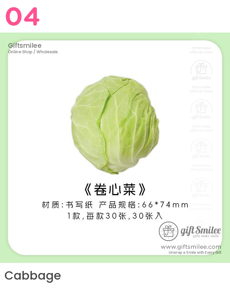 Photoreal Food Print Repositionable Adhesive 30 Sheets Sticky Notes | KS-SN-041