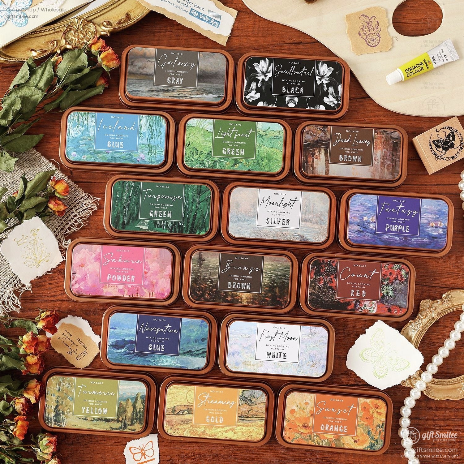 Oil Based Quick-Dry Rich Pigment Metal Tin Stamp Ink Pad | KS-SP-020