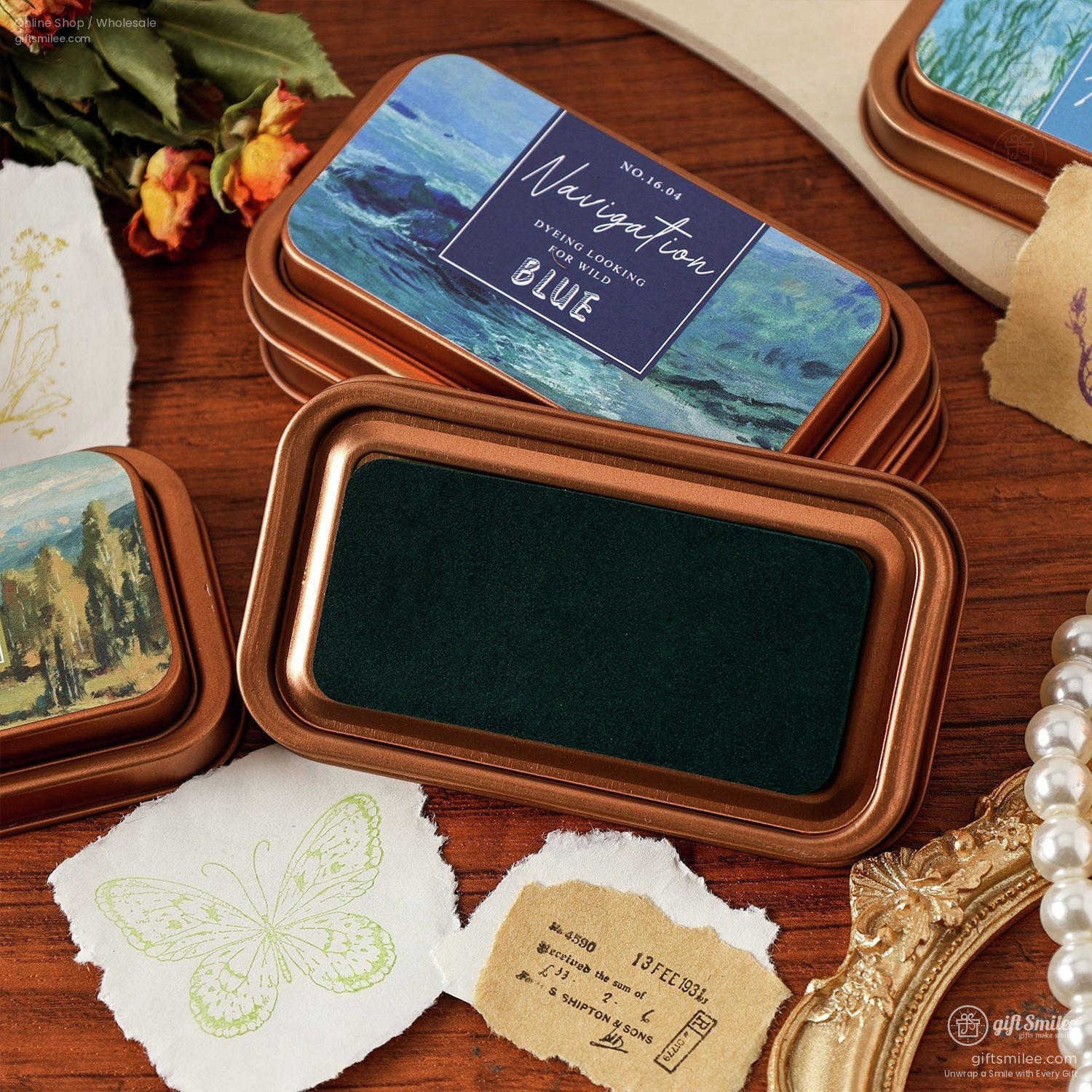 Oil Based Quick-Dry Rich Pigment Metal Tin Stamp Ink Pad | KS-SP-020