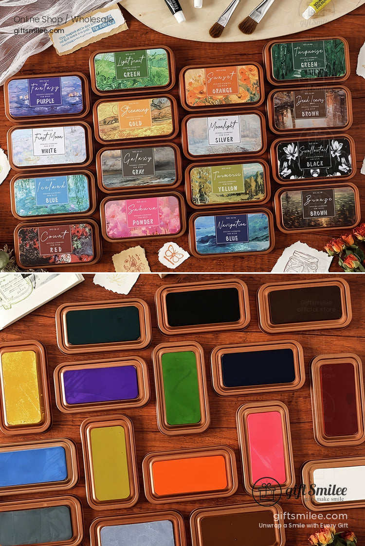 Oil Based Quick-Dry Rich Pigment Metal Tin Stamp Ink Pad | KS-SP-020