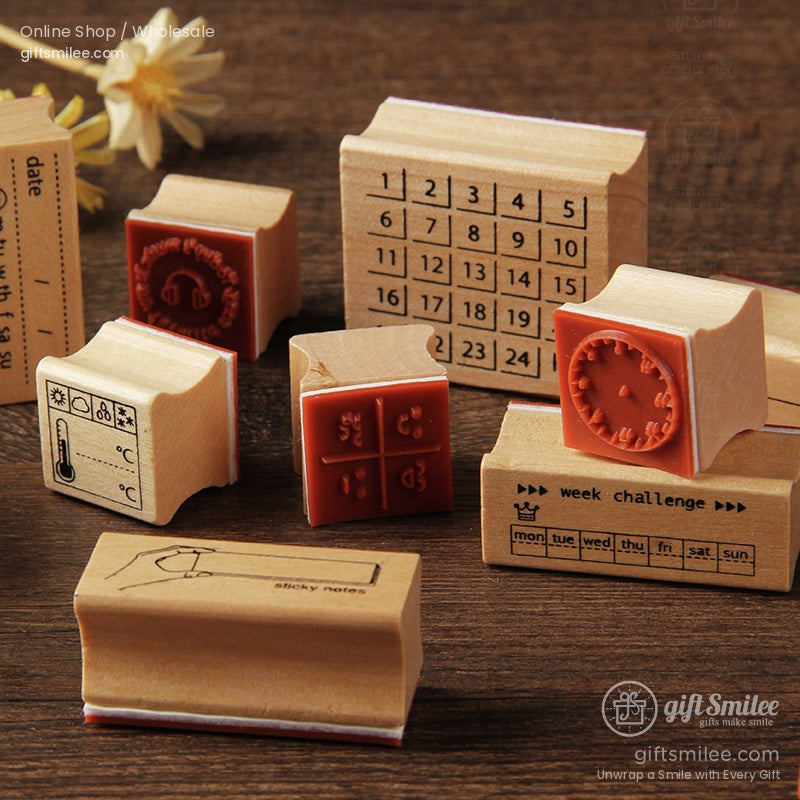 Simple Wooden Rubber Stamps | KS-WS-343