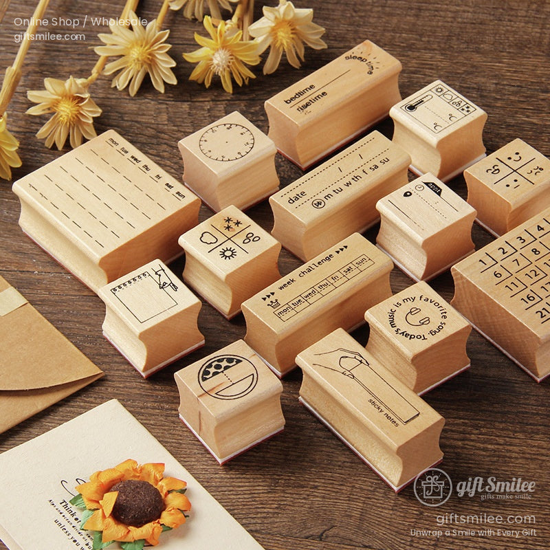 Simple Wooden Rubber Stamps | KS-WS-343
