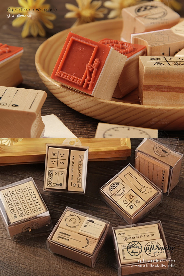 Simple Wooden Rubber Stamps | KS-WS-343