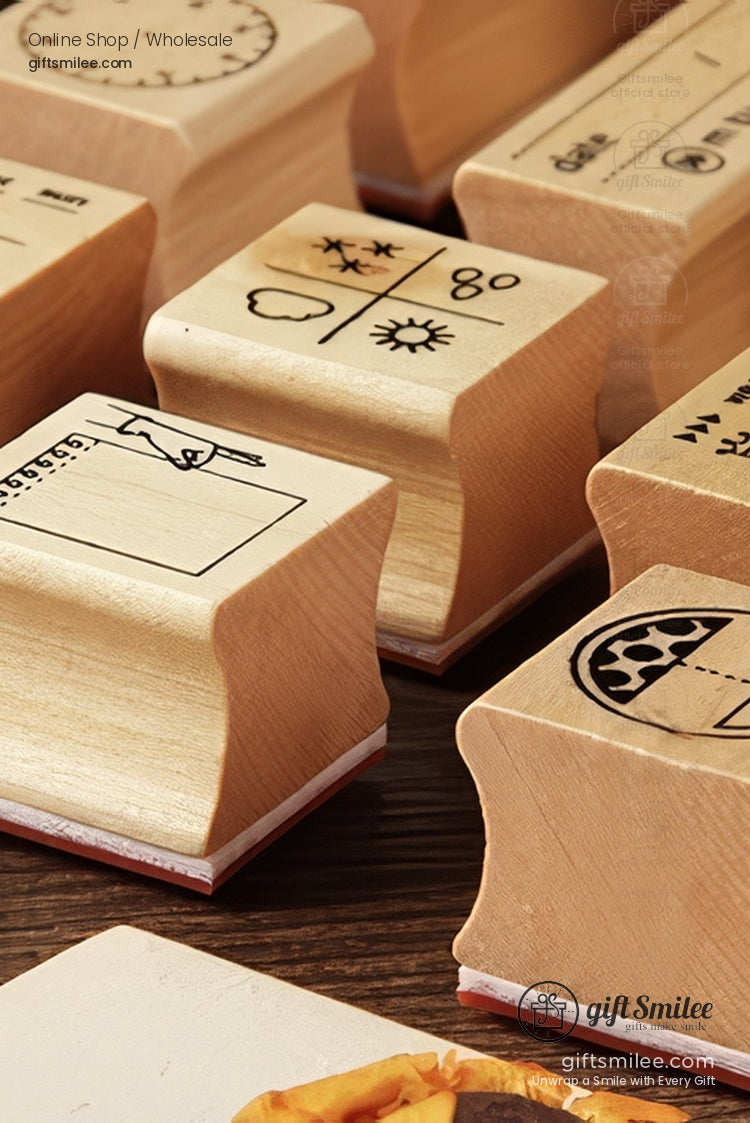 Simple Wooden Rubber Stamps | KS-WS-343