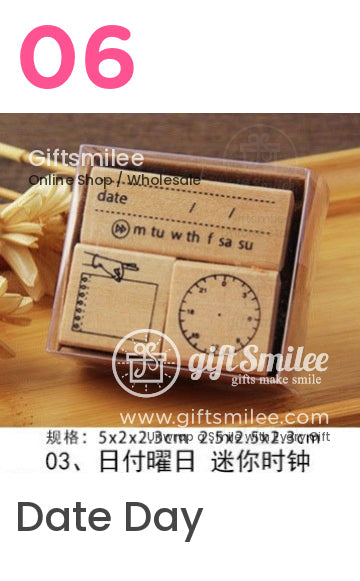 Simple Wooden Rubber Stamps | KS-WS-343