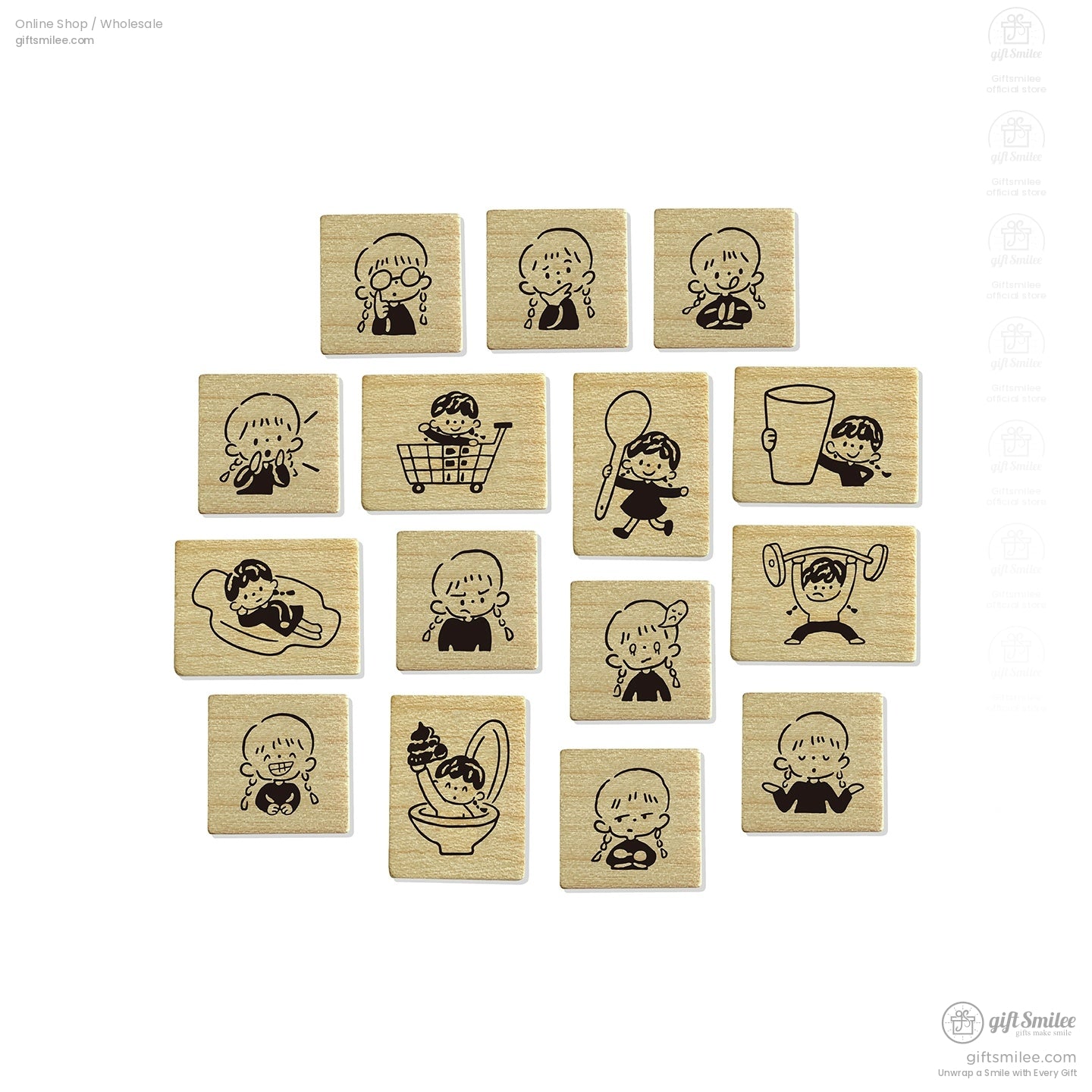 Expressions Wooden Rubber Stamps | KS-WS-344