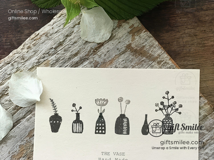 Retro Vase Pattern Rubber Stamp Set | KS-WS-345