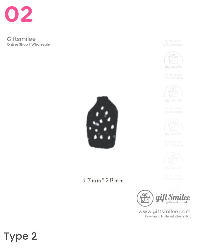 Retro Vase Pattern Rubber Stamp Set | KS-WS-345