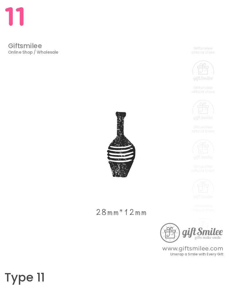 Retro Vase Pattern Rubber Stamp Set | KS-WS-345