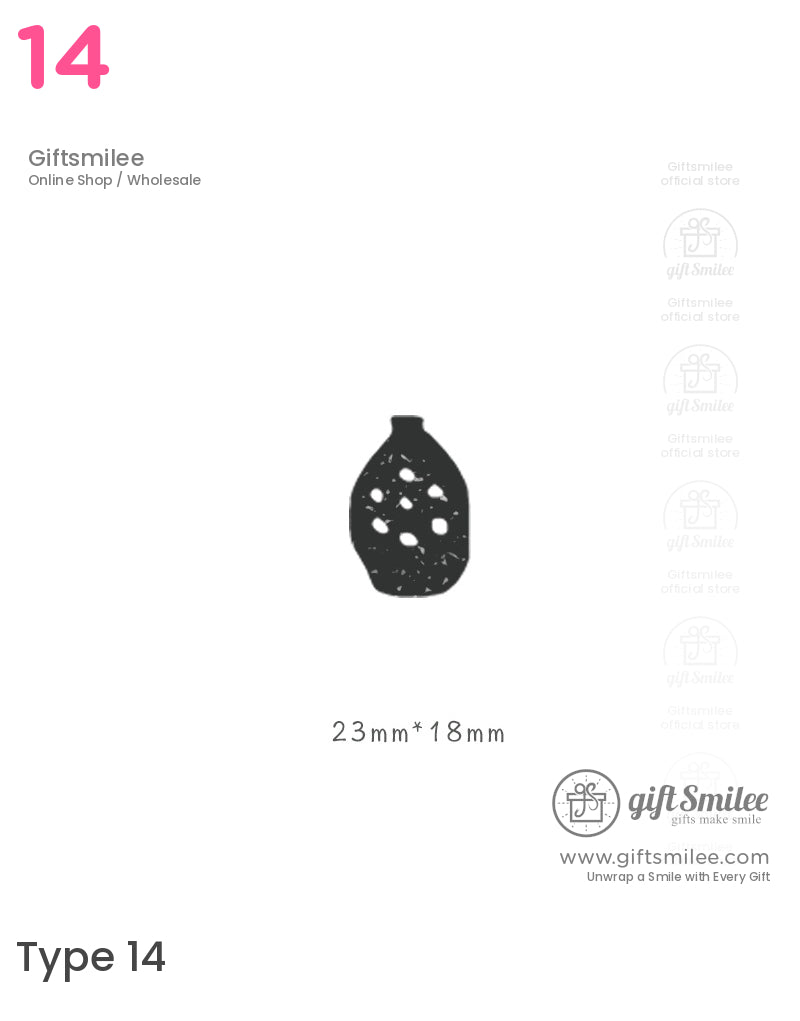 Retro Vase Pattern Rubber Stamp Set | KS-WS-345