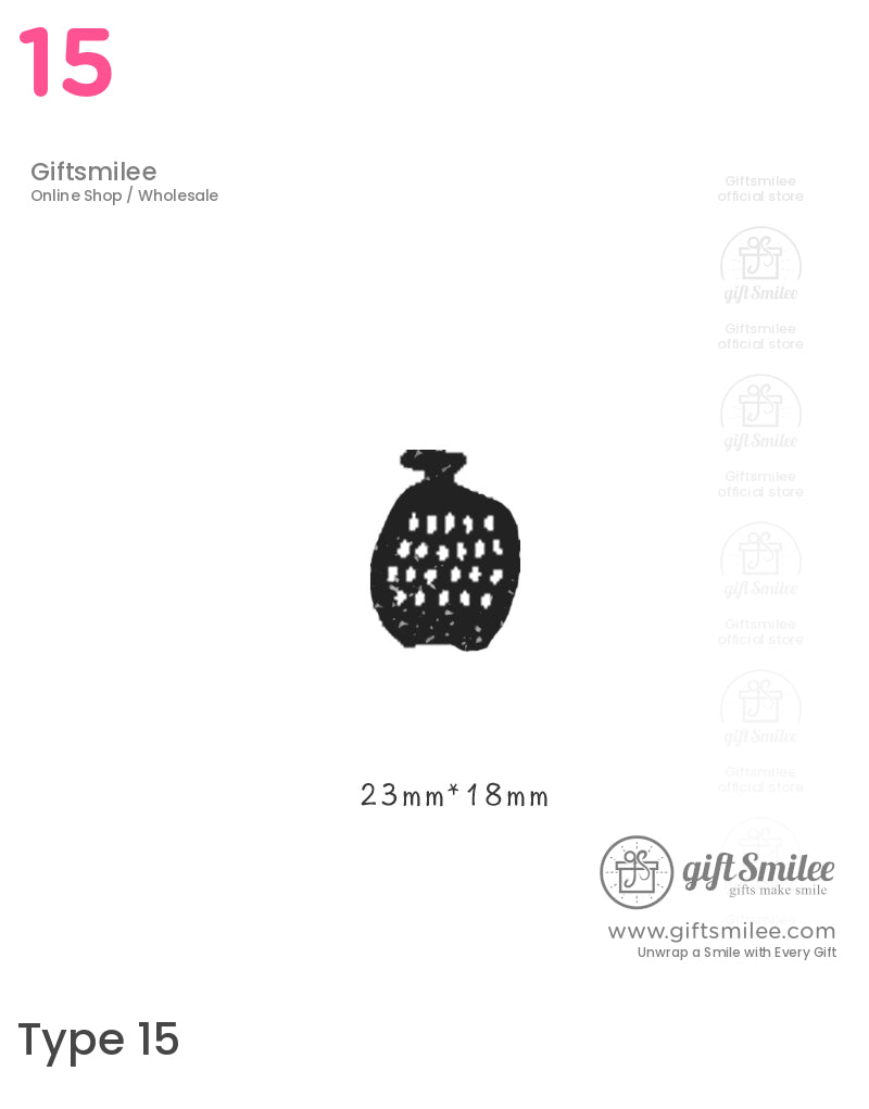 Retro Vase Pattern Rubber Stamp Set | KS-WS-345