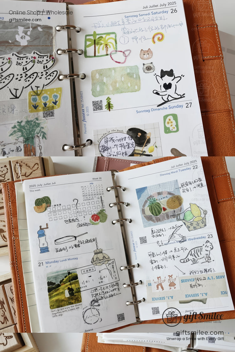 Happy And Grumpy Kitten Rubber Stamps | KS-WS-350