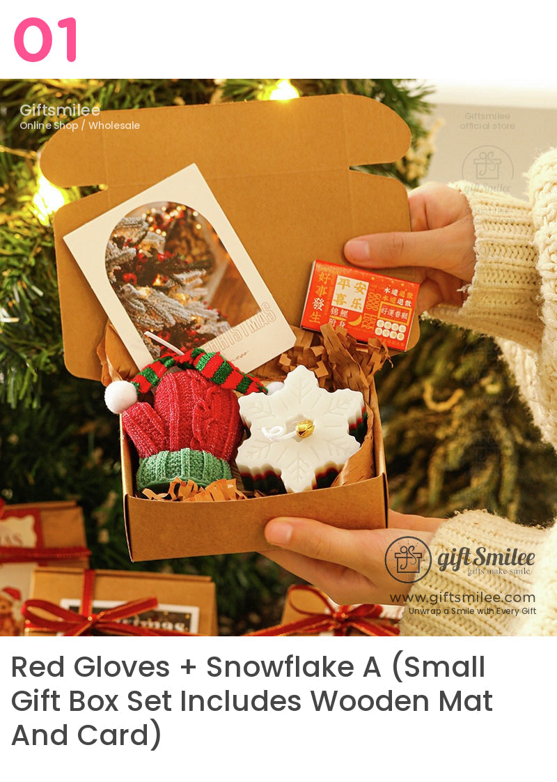 Christmas Practical Deer Scented Candle Set Gift Box Scented Candle Gift Set | KS-WX-021